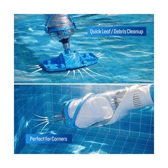 BIELMEIER Handheld Pool Vacuum with Telescopic Pole, Updated Swimming Pool Cl…