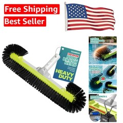 Ergonomic Pool Scrub Brush for Tile and Vinyl with 1.25” Pole Compatibility