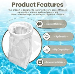 Efficient Permanent Pool Leaf Canister Bag for Hayward Series W530 Pools