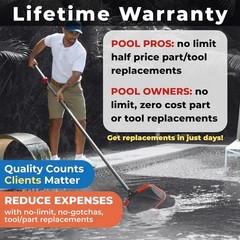 Superior Quality Pool Cleaning Set: ProTuff 490 20in Leaf Rake & Silt Skimmer