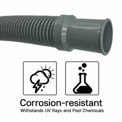 Puri Tech Heavy Duty Above Ground Pool Filter Hose, 1.25 Inch x 3 foot – 9 pack