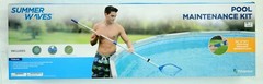 Summer Waves Pool Maintenance Cleaner Vacuum Kit, Skimmer Telescope Pole! NEW