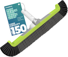 18&Prime; Pool Brush Head for Cleaning Swimming Pool Walls, Curved Ends High-Efficienc