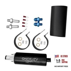 High Flow 290LPH Inline Fuel Pump with Installation Kit – Replacement for