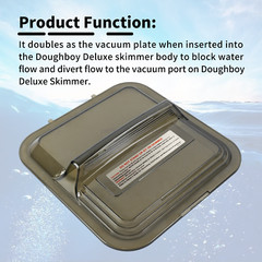 1107-1356 Deluxe Skimmer Lid Fits Doughboy Clear for Skim-Line Deluxe