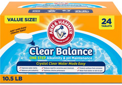 Clear Balance Swimming Pool Maintenance Tablets, 1 Pack, 24 Count
