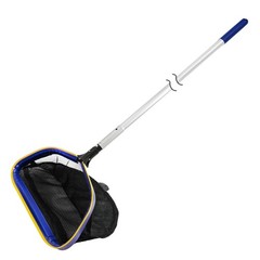 Poolvio Pool Deep Skimmer Net with 3ft – Rake Pole, Bluish green