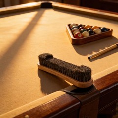 12 Inch Standard Pool Table Brush- Soft Horsehair Bristles Gently Clean Pool …