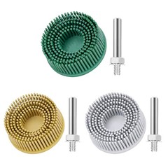 3Pcs Bristle Disc 2 Inch Gasket Remover Wheel Tool – 50#, 80#, 120# Size,
