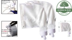 Nylon Mesh Pool Cleaner Bags, High Efficiency Zippered Design for Easy Cleaning