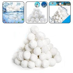 Premium Fiber Filtration Media for Swimming Pool Sand Filters 200g 1000g