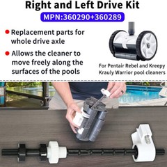 360290 360289 Left Right Drive Kit for Pentair Rebel Kreepy Krauly Warrior Pool
