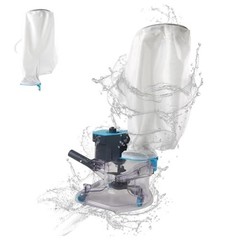 Cordless Pool Leaf Vacuum Cleaner – Dual Filter Bags, 24GPM Suction for Easy Deb