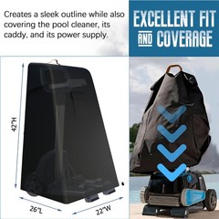 Swimming Pool Cleaner Caddy Cover Waterproof Windproof Vacuum Dust Protector