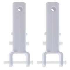 U.S. Pool Supply 2 Premium Vacuum Head Replacement Handles – White