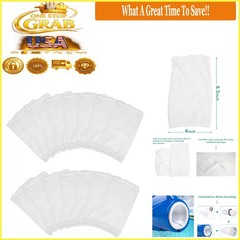 15 Pack Pool Vacuum Micro Filter Bags for Water Tech Pool Blasters White