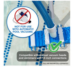 Poolmaster Premium Pool Vacuum Hose with Swivel Cuff – Assorted Sizes Inground