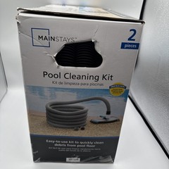 Vacuum Pool CleaningKit 2-Piece 25ft UV-Resistant Hose+Swivel Head 1.25&Prime;/1.5&Prime;