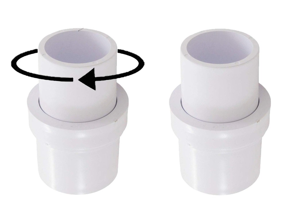 1-1/2&Prime; Pool Vacuum Head Swivel Adapter Connector for Manual Vac Vacuum Head Repl