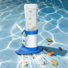 83GPM Big Rechargeable Pool Leaf Vacuum with 5-Section Pole, Cordless Pool Skimm