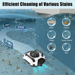 (2026 Upgrade) Cordless Robotic Pool Cleaner 150 Mins Runtime, Automatic Pool…