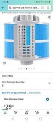 3 Pack HOTUBJOY Hot Tub Filter Spa Mineral Cartridge Sticks VVEBUY New in Box