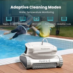 Poolmate Hydro 4 Cordless Robotic Pool Cleaner for All Pool Types Pool Vacuum