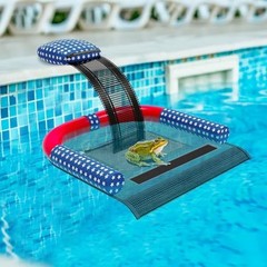 Animal Saving Escape Ramp with Pool Surface Skimmer Catcher, American Flag
