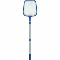 Swimline Leaf Skimmer with 4&prime; Adjustable Aluminum Telescopic Pole water Pool Net