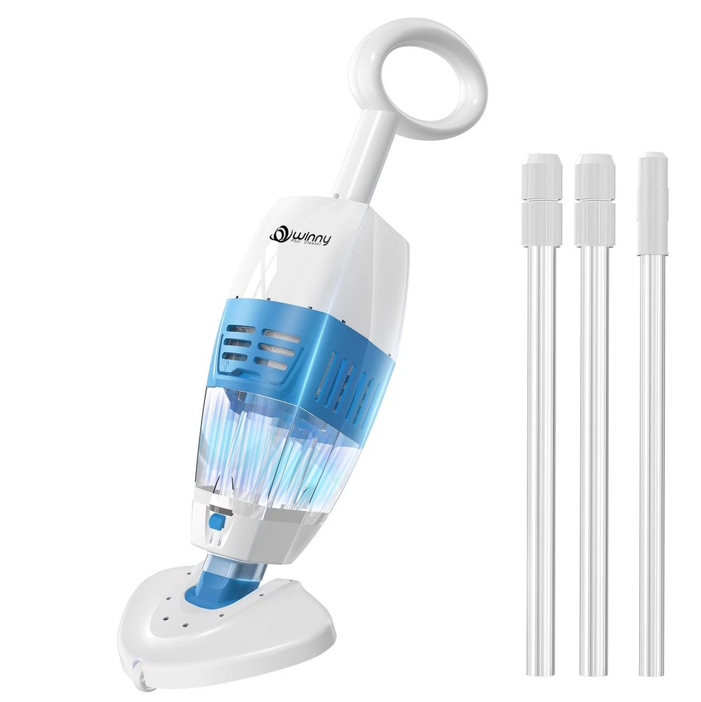 (2025 Upgrade) Cordless Pool Vacuum with 1548GPH Suction, 1Hour Runtime, Tele…