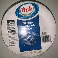 HTH Backwash Hose For Pools 1.5 in. W X 50 ft. L – 904934