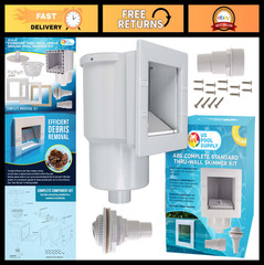 Above Ground Pool Skimmer Kit – Thru-Wall, ABS, Complete Set, Return Fitting, Le