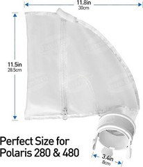 2Pcs 280 480 for Polaris Bags All Purpose Filter Bag for Polaris Replacement