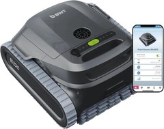 Cordless Smart Robotic Pool Cleaner 4,000 GPH Suction 3 Hour Runtime Waterline