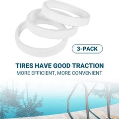 AR-PRO (Pack of 3 The Exact Pool Cleaner Tire Replacement – 1.9/2.8&Prime;(3 Pack)