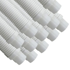 Puri Tech Pool Cleaner Vac Hose Kreepy Krauly, Barracuda White 1.5in x 4ft 12 pk