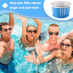 100 Pack Pool Skimmer Socks Filter Saver for Pool Filters