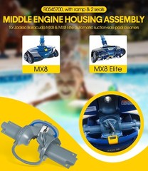 MX8 Middle Engine Housing w/ Ramp 2 Seals for Zodiac MX8 Elite Baracuda R0545700