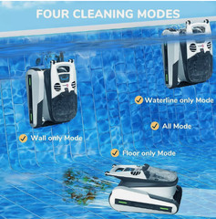 Seauto Shark Cordless Robotic Pool Vacuum Cleaner – WHITE – Scratch & Dent