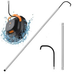 Adjustable 68&Prime; Pool Retrieval Hook & Aluminum Pole for Robotic Cleaners, Skimmer