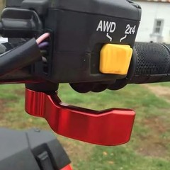 Thumb Throttle Lever CNC Aluminum Replacement Compatible with Polaris red