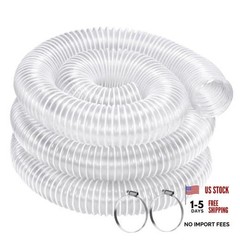 2.5 Inch x 10 Feet Dust Collection Hose – Heavy 2.5 Inch x 10 Feet + 2 clamps