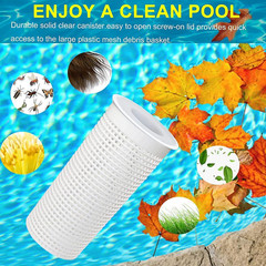 Large Pool Leaf Catcher,Leaf Canister for Pool Vacuum, In-Line Pool Filter Canis