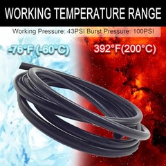 Silicone Vacuum Hose Kit 6PCS 5FT 1/8&Prime; 5/32&Prime; 3/16&Prime; 1/4&Prime; 5/16&Prime; 3/8&Prime; ID 5FT 6PCS
