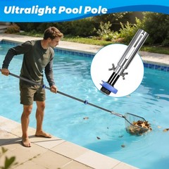 DOBEN Carbon Fiber Pool Pole, 16FT Heavy Duty Telescopic Pool Pole, Universal…
