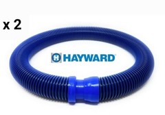 2 x Hose 1m – Genuine Hayward Navigator V-Flex / PoolVac V-Flex Blue & Black