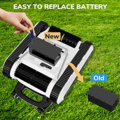 Seauto Shark Cordless Robotic Pool Vacuum Cleaner – WHITE – Scratch & Dent