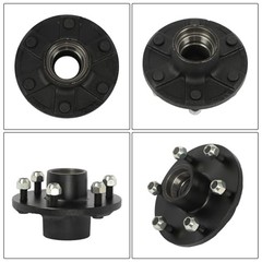 6 on 5.5&Prime; Trailer Hub Kit Replacement for 3500 lbs 84 Spindle with Trailer
