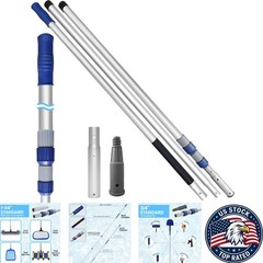 3-Piece 15FT Pool Pole – Durable Telescopic Design for All Cleaning Needs