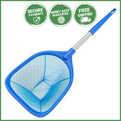 SWIMMING POOL SKIMMER NET Leaf Rake Cleaner Fine Mesh Deep Bag Spa Cleaning Tool